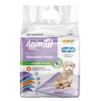 Пелюшки AnimAll Puppy Training Pads для собак та цуценят, з ароматом лаванди, 60х60 см, 10 шт