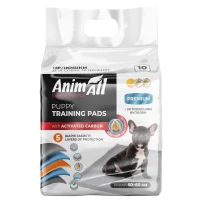 Пелюшки AnimAll Puppy Training Pads для собак та цуценят, з активованим вугіллям, 60х60 см, 10 шт