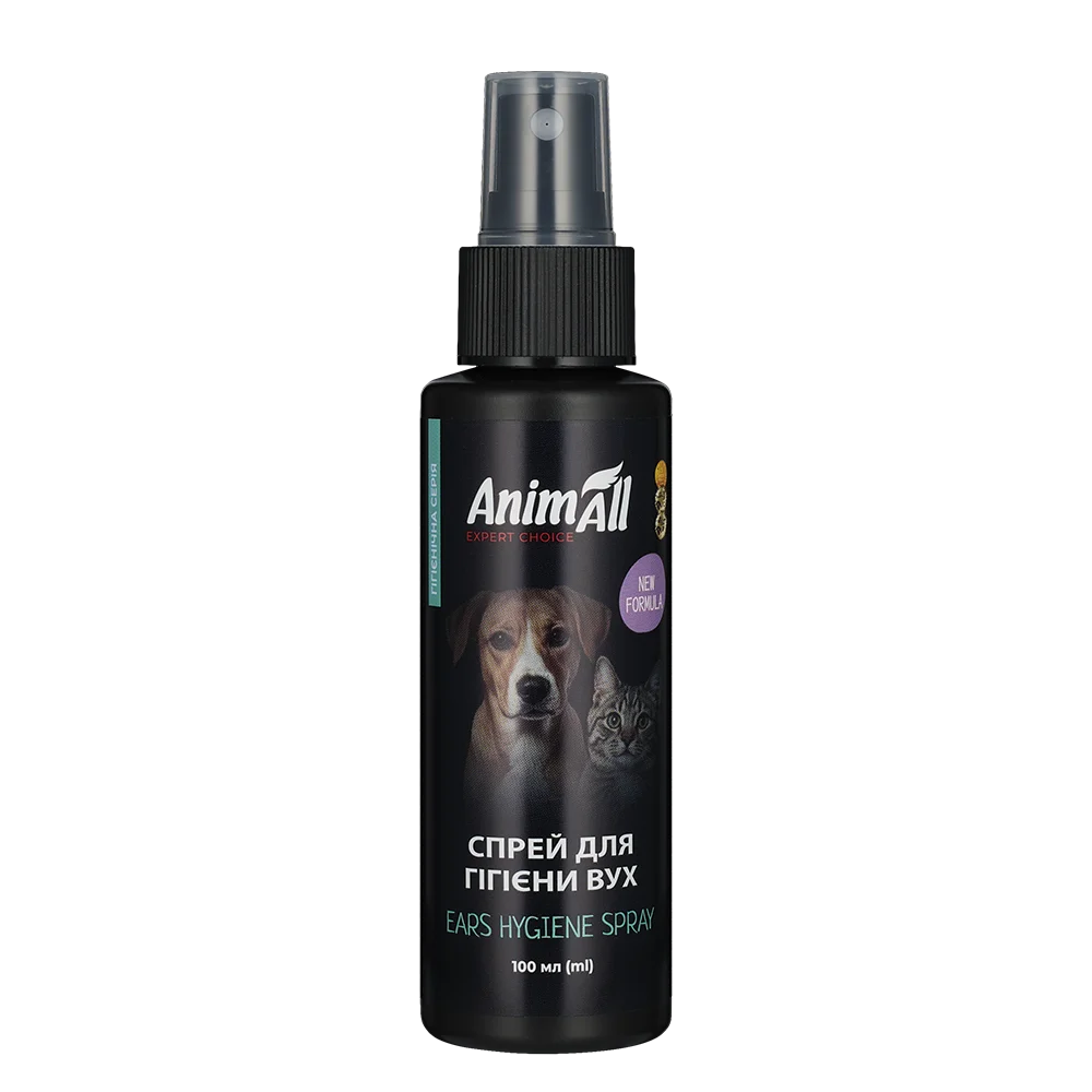 Hygienic spray-lotion AnimAll for the ears of cats and dogs, 100 ml
