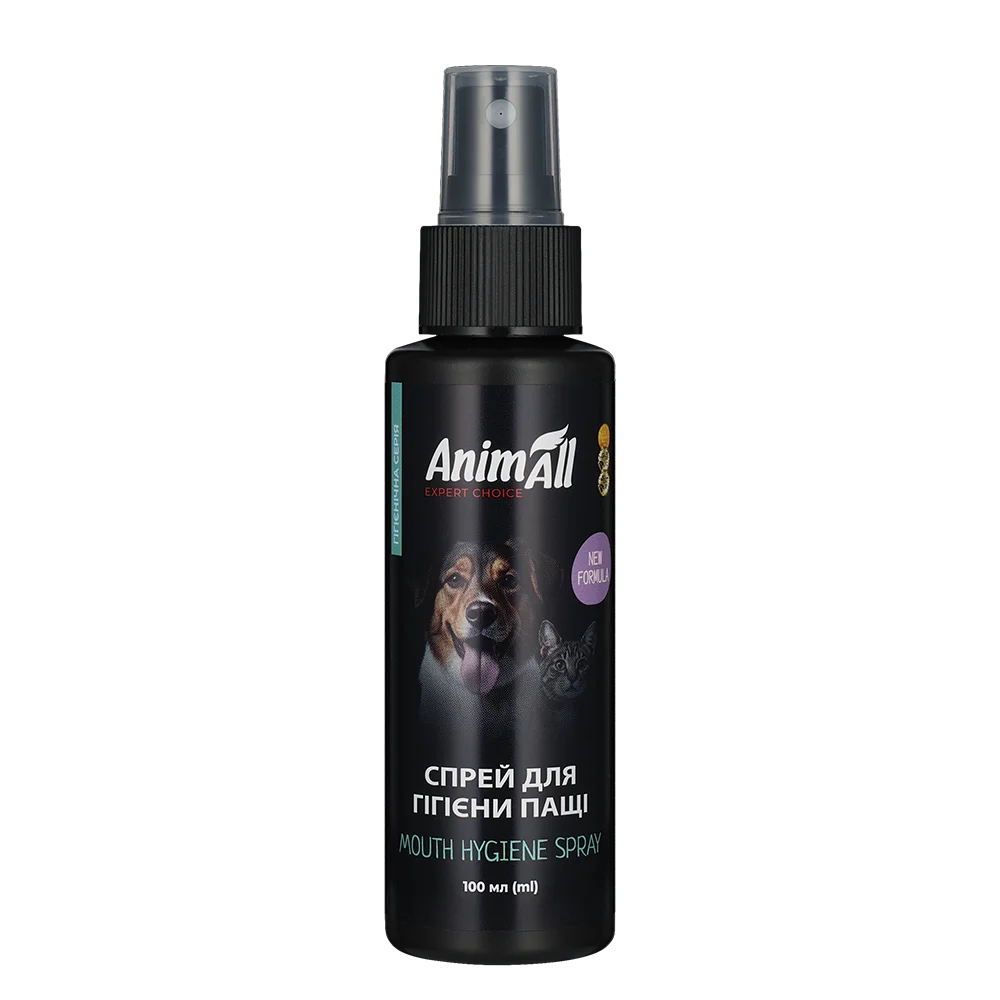 Hygienic spray-lotion AnimAll for the oral cavity of cats and dogs, 100 ml