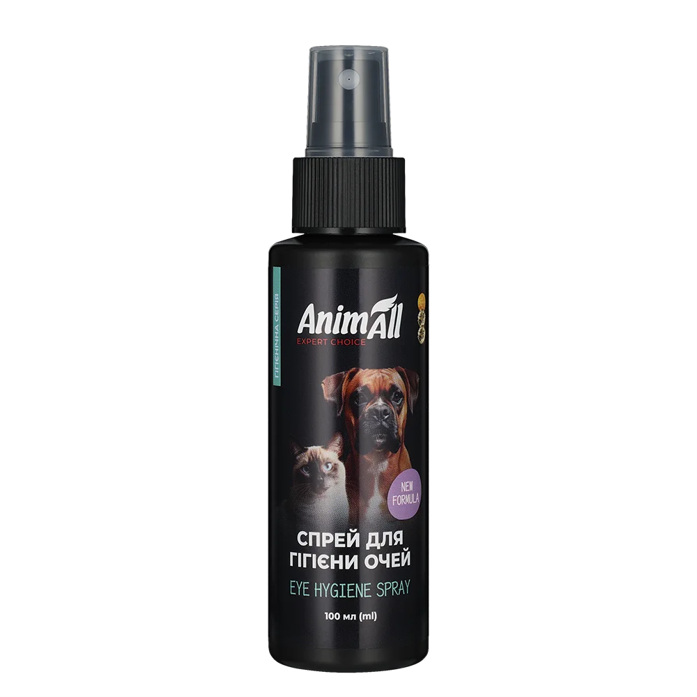 Hygienic spray-lotion AnimAll for the eyes of cats and dogs, 100 ml
