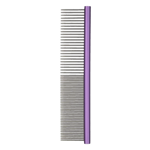 AnimAll Metal Comb for Grooming Long-Haired Dog Breeds, 63 teeth, 20x4.5x0.9 cm