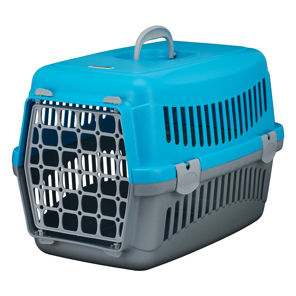 Переноска AnimAll CNR-102 для котів і собак, сіро-блакитна, 48.5×32.5×32.5 см