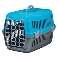 Переноска AnimAll CNR-102 для котів і собак, сіро-блакитна, 48.5×32.5×32.5 см