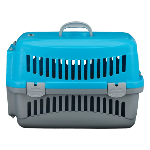 Переноска AnimAll CNR-102 для котів і собак, сіро-блакитна, 48.5×32.5×32.5 см
