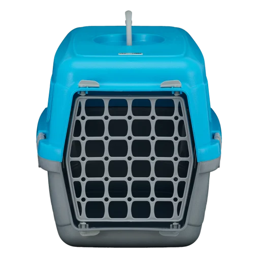 Переноска AnimAll CNR-102 для котів і собак, сіро-блакитна, 48.5×32.5×32.5 см
