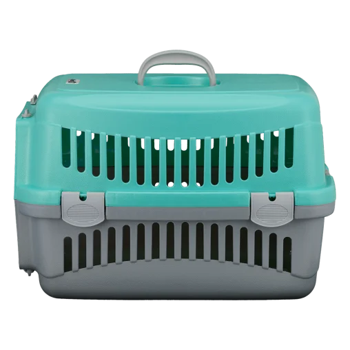 Переноска AnimAll CNR-102 для котів і собак, сіро-мʼятна, 48.5×32.5×32.5 см