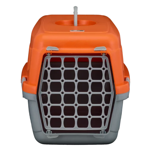 Переноска AnimAll CNR-102 для котів і собак, сіро-помаранчева, 48.5×32.5×32.5 см