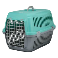 Переноска AnimAll CNR-134 для кішок і собак, сіро-мʼятна, 58×42×42 см
