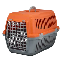 Переноска AnimAll CNR-134 для кішок і собак, сіро-ромаранчева, 58×42×42 см