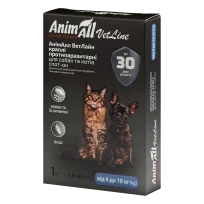 AnimAll VetLine Spot-On drops against fleas, lice, hair eaters, for cats from 4 to 10 kg, 1 ml