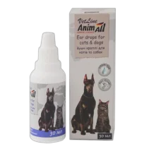 Вушні краплі AnimAll VetLine для котів і собак, 30 мл