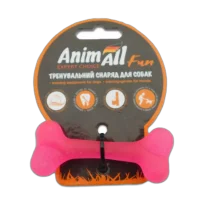 Іграшка AnimAll Fun кістка, коралова, 8 см