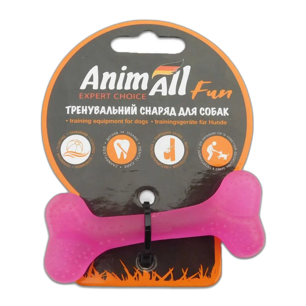 Іграшка AnimAll Fun кістка, фіолетова, 8 см
