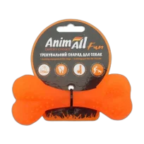 Іграшка AnimAll Fun кістка, помаранчева, 12 см