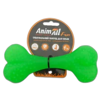 Іграшка AnimAll Fun кістка, зелена, 15 см