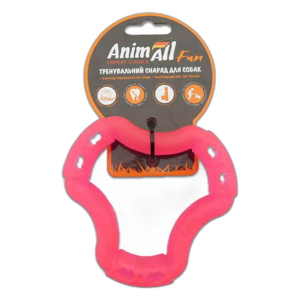 Іграшка AnimAll Fun кільце 6 сторін, коралове, 12 см