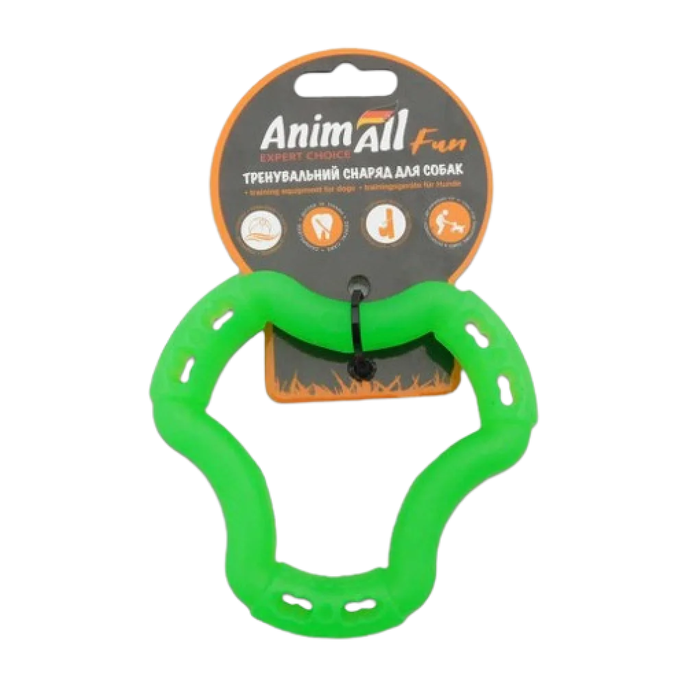 Іграшка AnimAll Fun кільце 6 сторін, зелене, 12 см