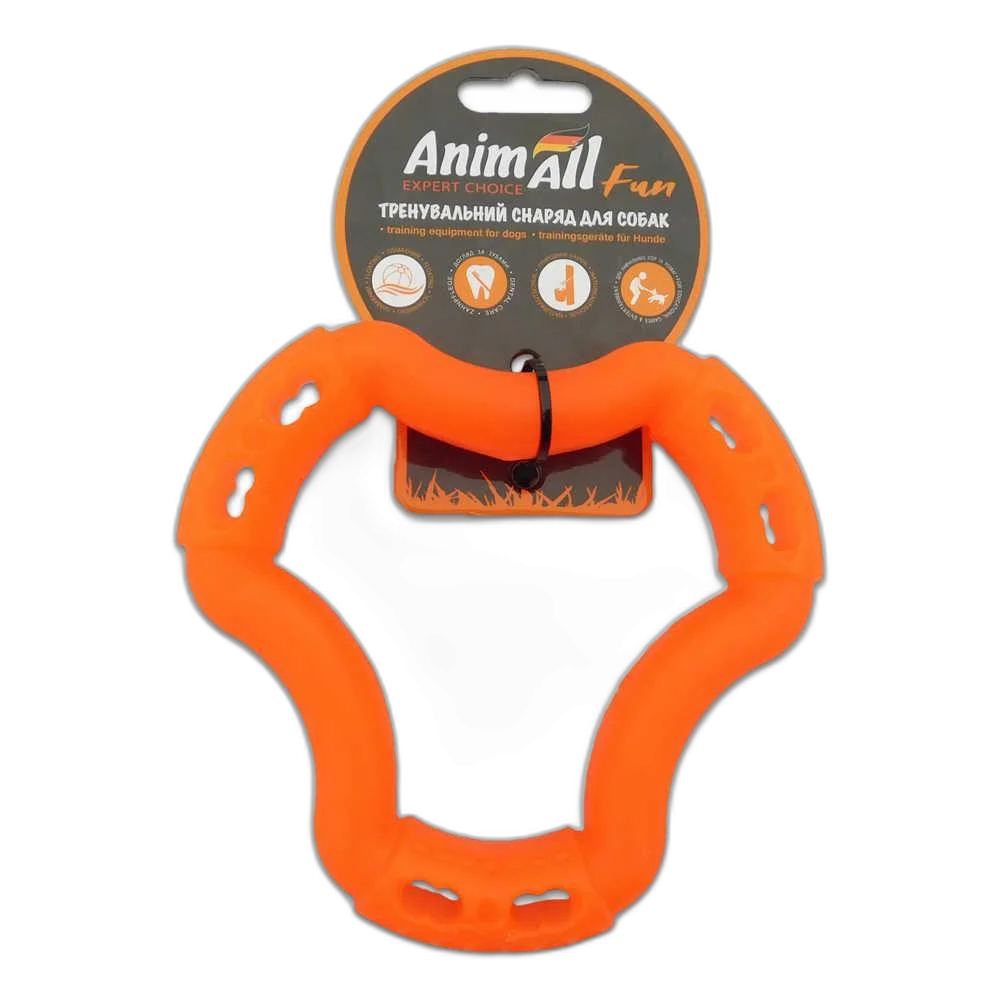 Іграшка AnimAll Fun кільце 6 сторін, помаранчеве, 15 см