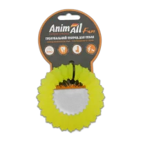 Іграшка AnimAll Fun кільце з шипами, жовте, 9 см