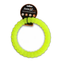 Іграшка AnimAll Fun кільце з шипами, жовте, 20 см