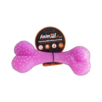 Іграшка AnimAll Fun кістка, Кораловий, 25 см