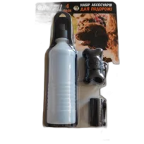 Прогулянковий набір 3-в-1 AnimAll для собак, колір чорний, 400 мл