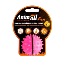 Іграшка AnimAll Fun мʼяч каштан для собак, 5 см, коралова
