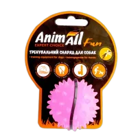 Іграшка AnimAll Fun мʼяч каштан для собак, 5 см, фіолетова