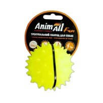 Іграшка AnimAll Fun мʼяч каштан для собак, 7 см, жовта
