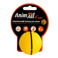 Іграшка AnimAll Fun тренувальний мʼяч для собак, 5 см, жовта
