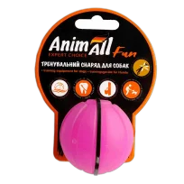 Іграшка AnimAll Fun тренувальний мʼяч для собак, 5 см, фіолетова