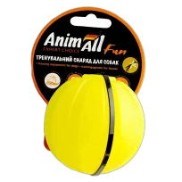 Іграшка AnimAll Fun тренувальний мʼяч для собак, 7 см, жовта