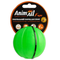 Іграшка AnimAll Fun тренувальний мʼяч для собак, 7 см, зелена