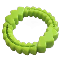 Іграшка AnimAll GrizZzly для собак, кільце мотиваційний, зелене, 16.5 см