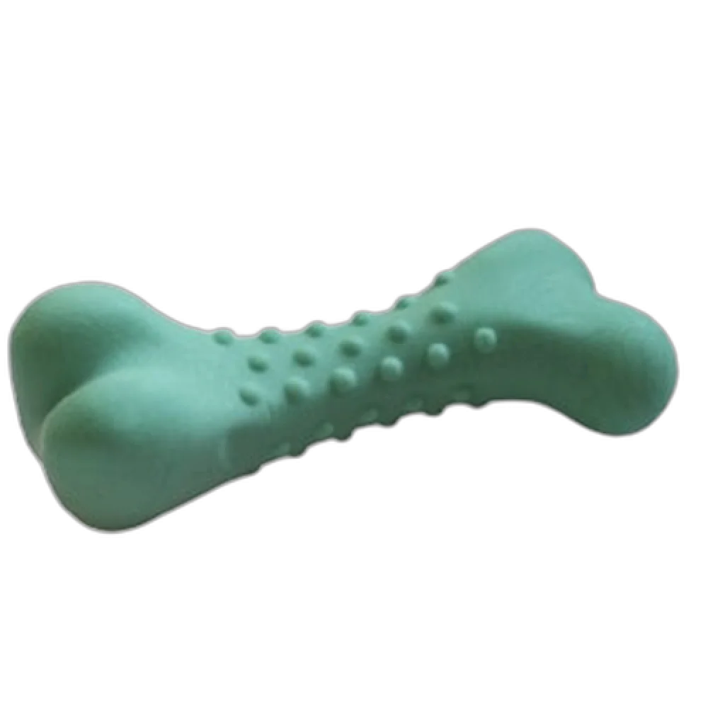 AnimAll GrizZzly toy for dogs, bone, green, 11 × 4.7 cm