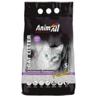 Бентонітовий наповнювач AnimAll Premium Lavender з ароматом лаванди, для котів, 5 л