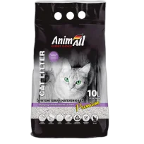 Бентонітовий наповнювач AnimAll Premium Lavender з ароматом лаванди, для котів, 10 л