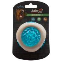 Іграшка AnimAll GrizZzly LED-мʼяч що світиться, біло-синій, 7.7 см