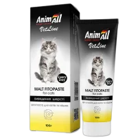 Фітопаста AnimAll VetLine Malt для виведення шерсті у котів, 100 г