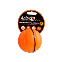 Іграшка AnimAll Fun тренувальний мʼяч для собак, 5 см, помаранчева