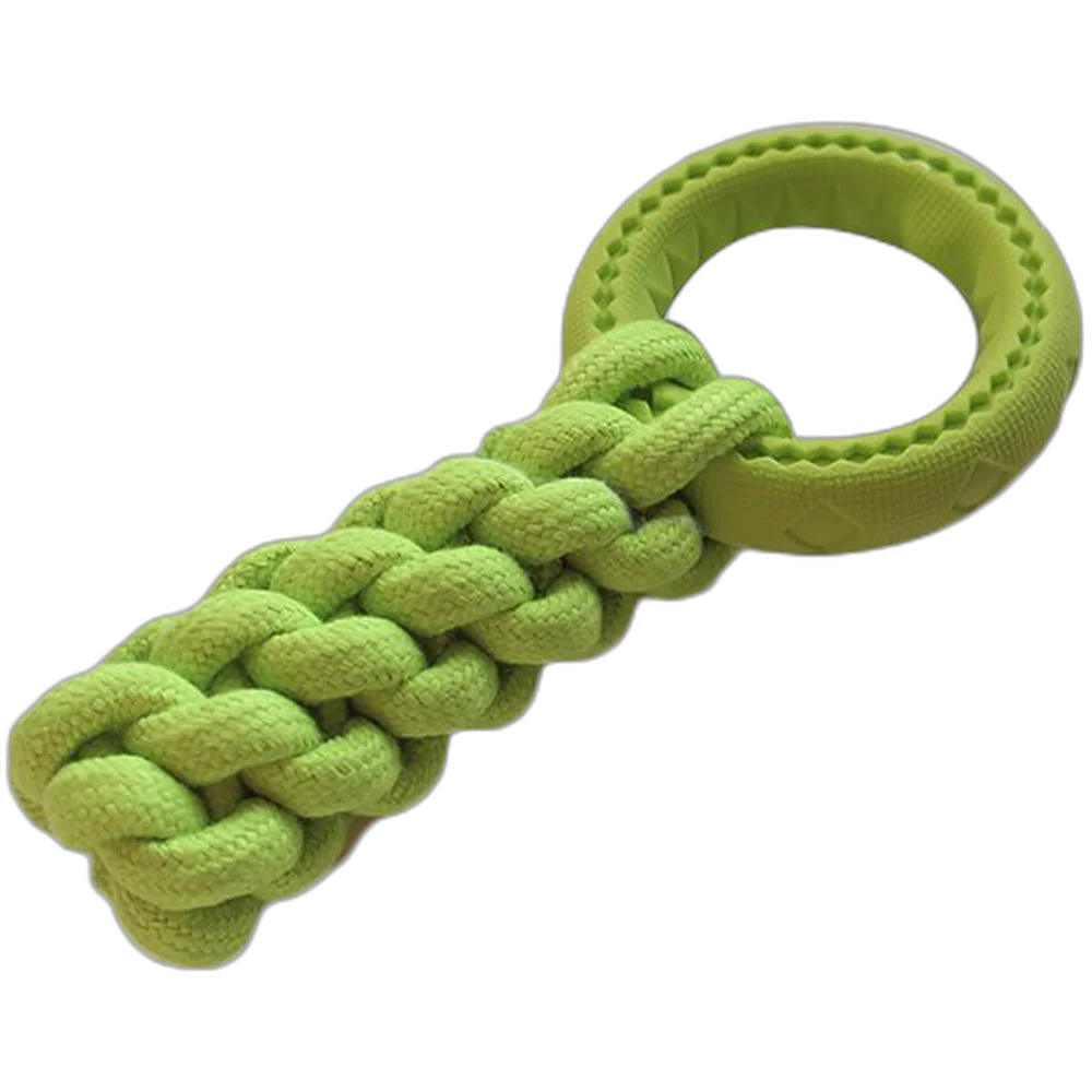 Іграшка AnimAll GrizZzly для собак, кросфіт з кільцем, 24×10 см, зелена