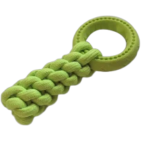 Іграшка AnimAll GrizZzly для собак, кросфіт з кільцем, 24×10 см, зелена