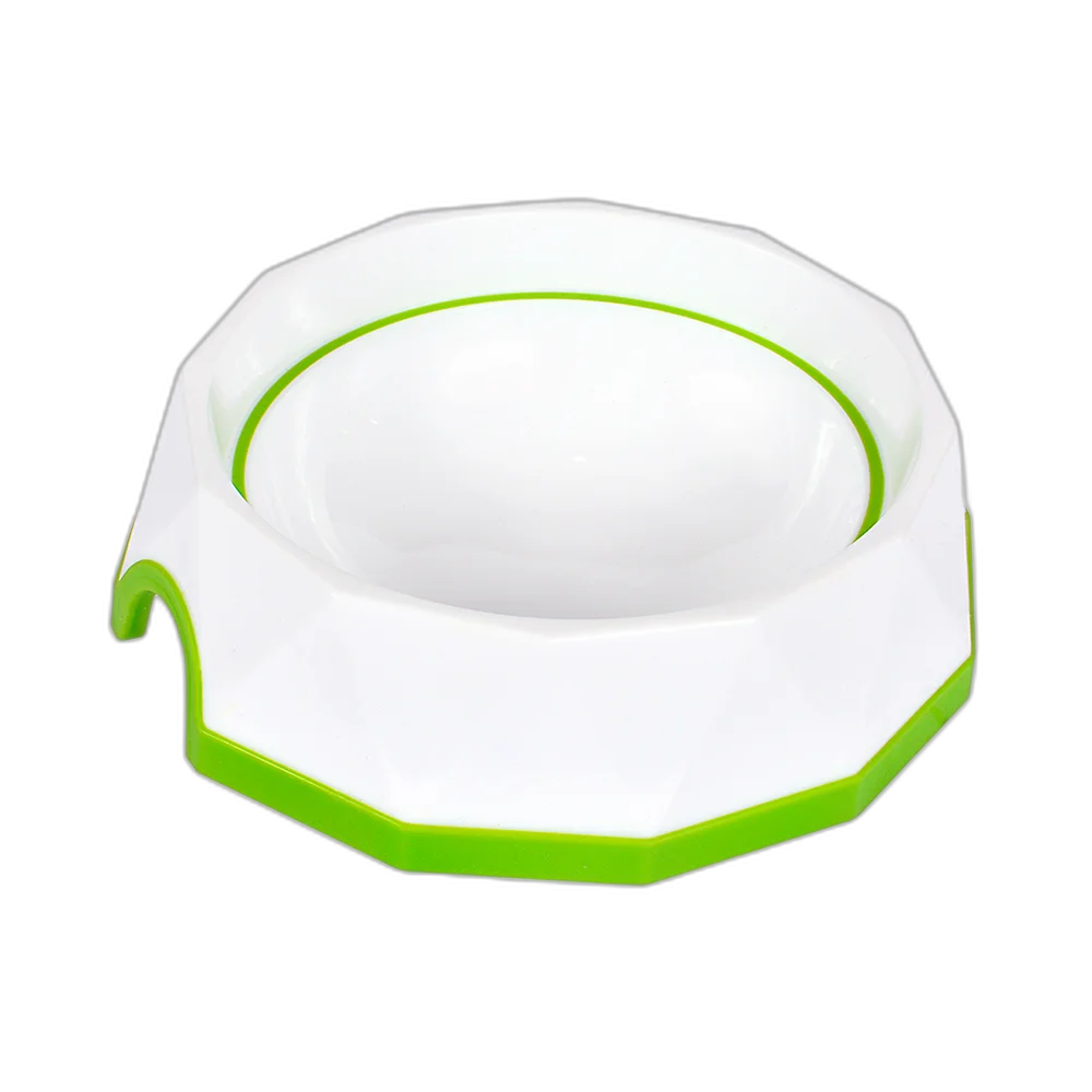 Миска AnimAll Діамант, для собак, 500 мл, зелено-біла