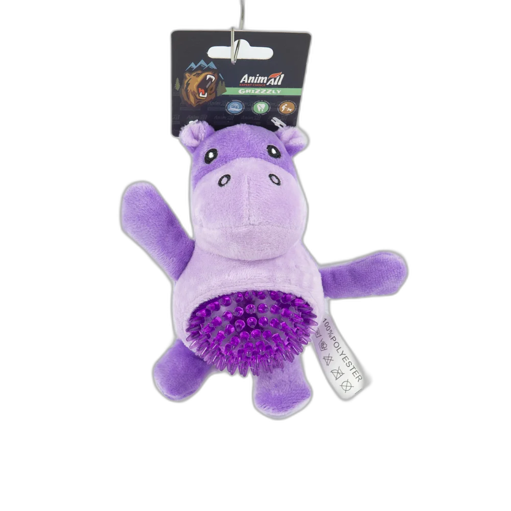 Мʼяка іграшка AnimAll GrizZzly Бегемот, для собак, 19×18×8 см
