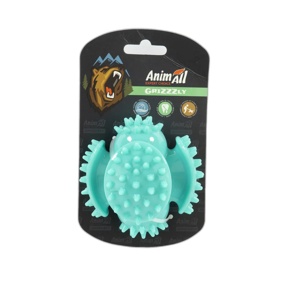 Іграшка AnimAll GrizZzly мультифункціональний мʼяч, для собак, 9.3 см, мʼятна