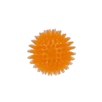 Іграшка AnimAll GrizZzly Колючий мʼяч, для собак, помаранчева, 6.4 см