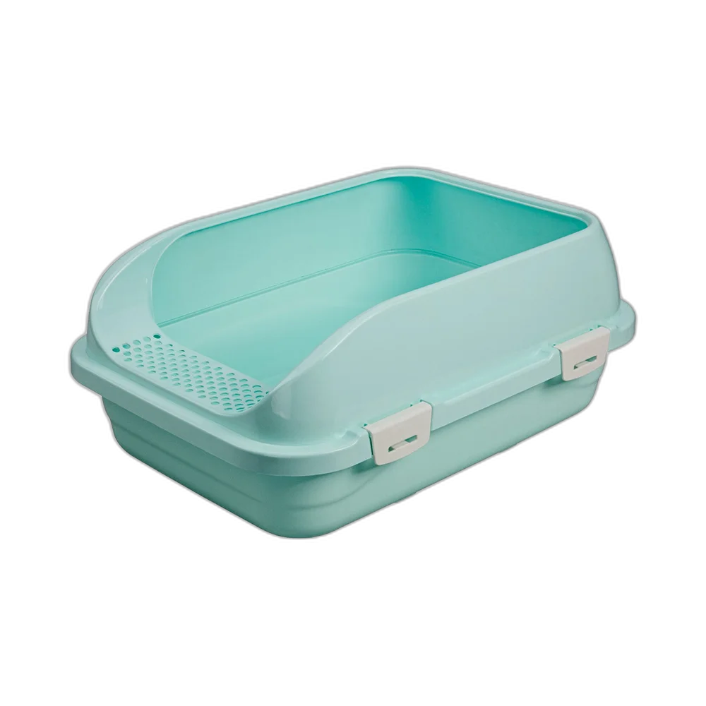 Туалет AnimAll для котів, під наповнювач, з лопаткою, 58×42×24 см, мʼятний