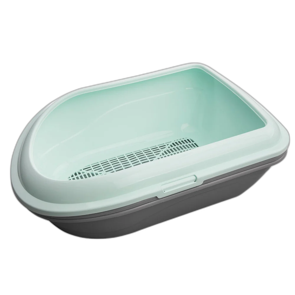 Туалет AnimAll CNR-130 для котів, під наповнювач, з сіткою, мʼятний, 57×39×23 см