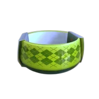 Миска AnimAll Super для собак, з візерунком "Ромб", зелена, 300 мл